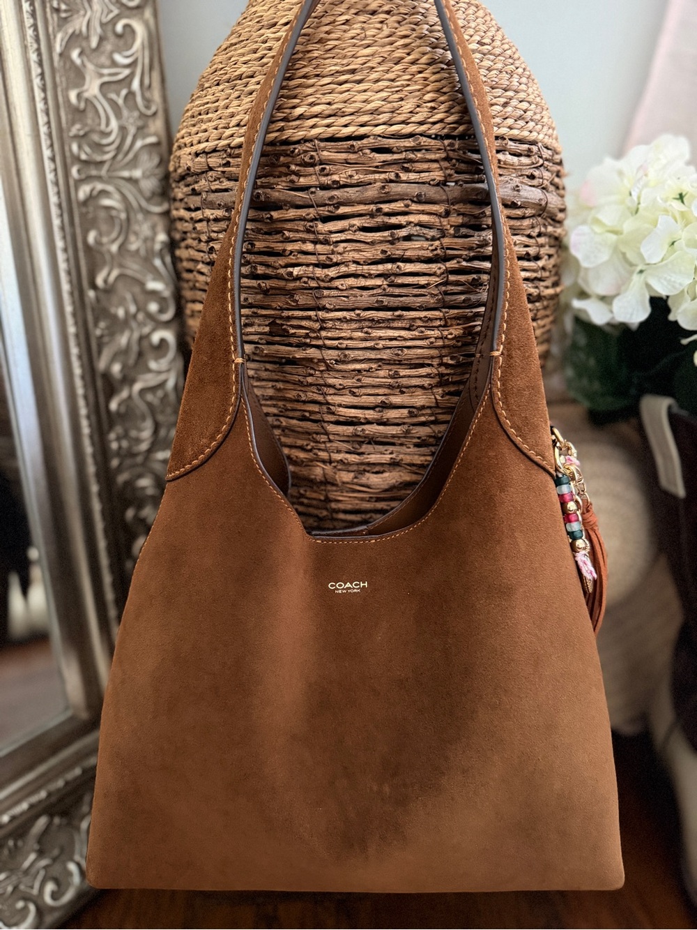 COACH Brooklyn 28 Warm Brown Suede